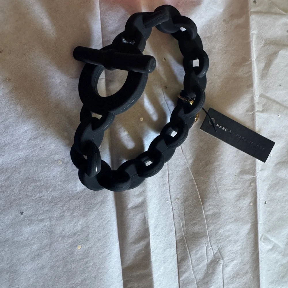 Marc by Marc Jacobs Neon Pink and Black Cord bracelet set - Picture 3 of 4
